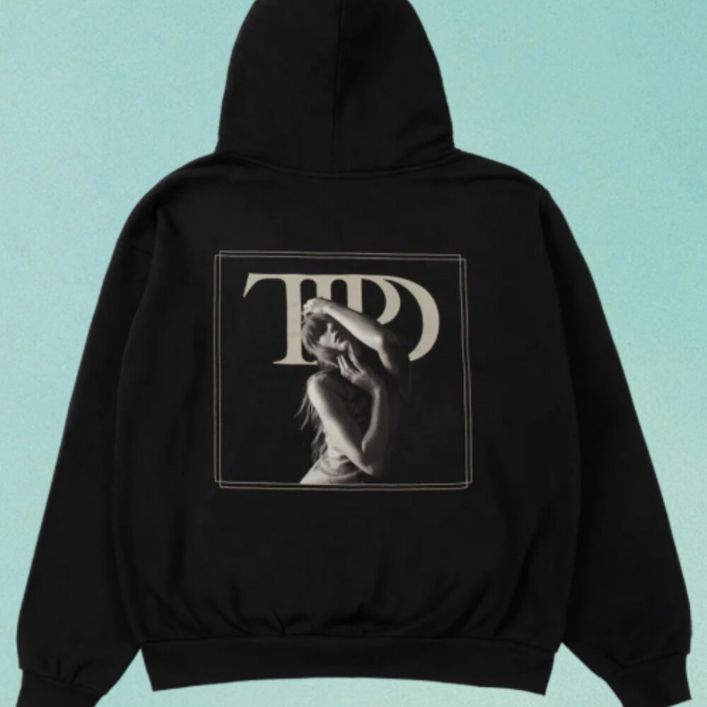 The Tortured Poets Department Black Hoodie